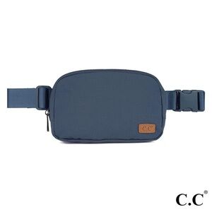 Navy CC Unisex Belt Bag Fanny Packs with Adjustable Strap for Women or Kids